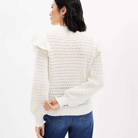 Shoulder Ruffle Sweater - Picture 6 of 6